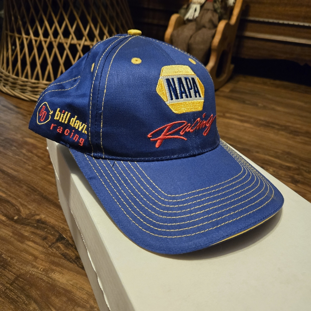 NAPA Racing Blue Cap Bill Davis Asjustable Hat 2010s Nice Used